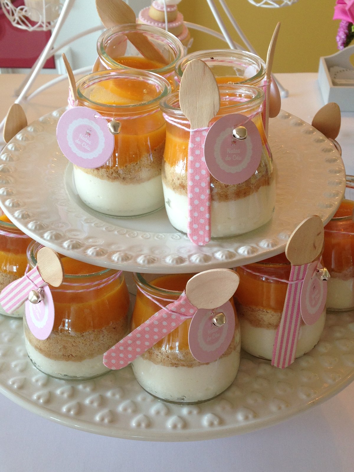 Baptizado Benedita · doces em frascos