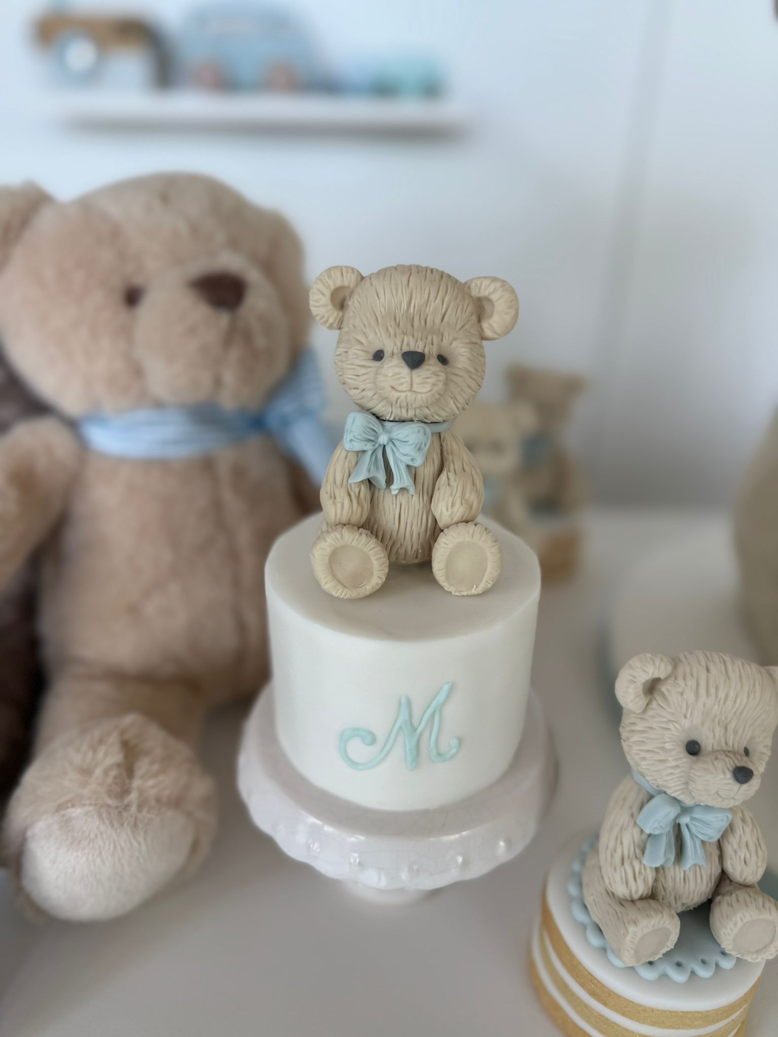 Baptizado Manuel · mini bolos ursinhos